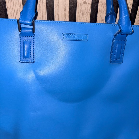 Vera Bradley Bright Blue Leather Tote - Picture 2 of 4
